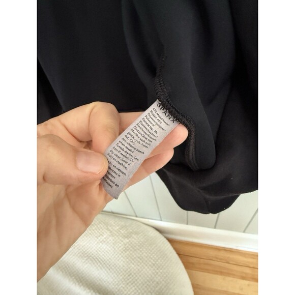 Spanx Airluxe Cocoon Open Front Cardigan XL Modal Blend Lightweight Cozy Black - Picture 4 of 6